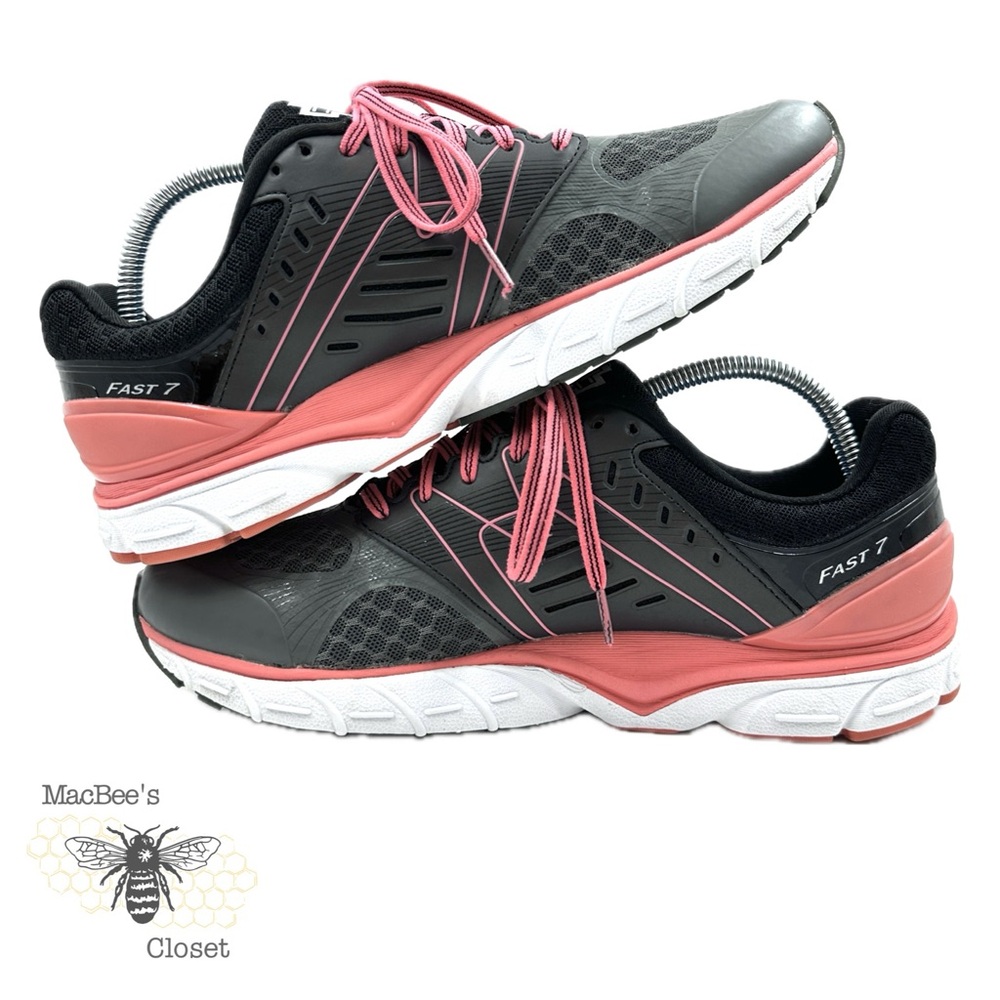 KARHU Fast 7 MRE Womens Running Athletic Shoes Black Gray Coral Size 10.5 - Picture 12 of 16